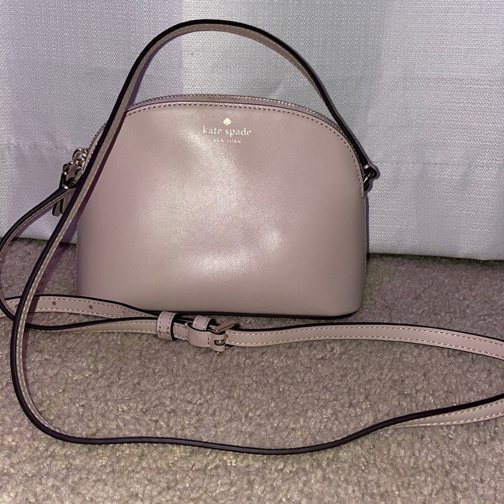 Kate Spade Natural/Pink crossbody purse